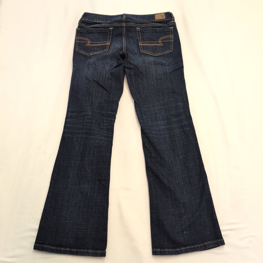American Eagle Boyfriend Jeans Dark Wash Size 6 - Picture 3 of 13